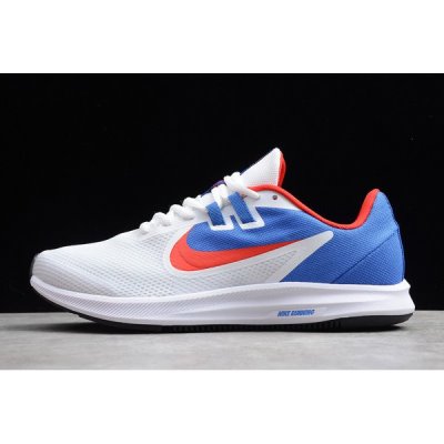 Nike Downshifter 9 Beyaz / Mavi / Kırmızı Koşu Ayakkabısı Türkiye - U8UP119S